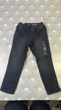 Gap Kids Boys XS 4-5 Jogger Jeans Denim Pants Black Elastic Waist